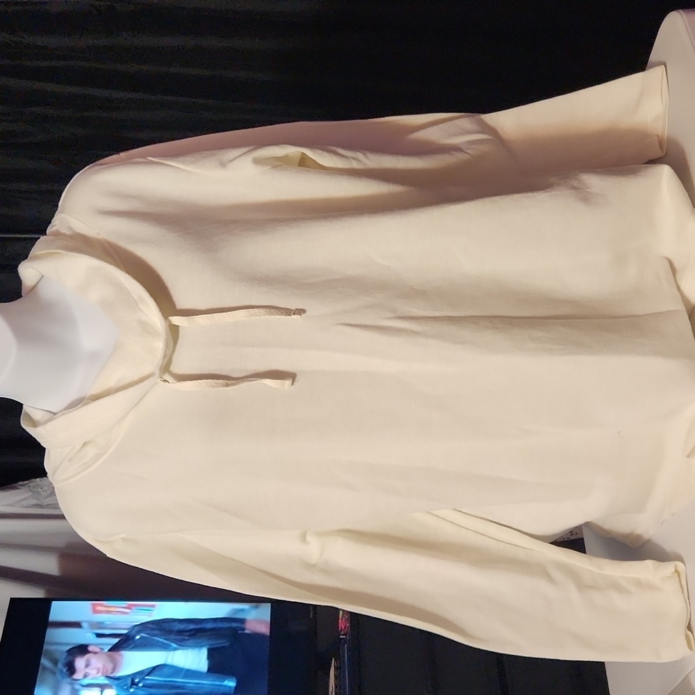 Hanes White Comfort Hoodie